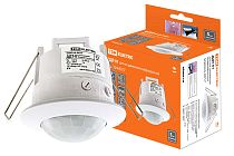 Датчики движения инфракрасные ДДТ-01 1200Вт, 10-420с, 6м, 3+Лк, 120(сбоку)+360(сверху)гр IP20,  TDM