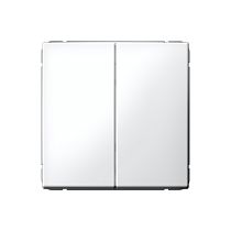 ARTGALLERY 2-клавишный ВЫКЛЮЧАТЕЛЬ, 10АХ, механизм, быстрозажим. клем., БЕЛЫЙ