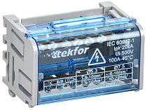 TEKFOR Шины на DIN-рейку (кросс-модуль) ШНК 2х7 L+PEN  IEK