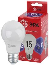 Лампа светодиодная ЭРА RED LINE LED A60-15W-865-E27 R груша холодный дневной свет Лампа светодиодная ЭРА RED LINE LED A60-15W-865-E27 R груша холодный дневной свет