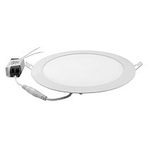 Светодиодная панель встраиваемая  GLP-RW16-225-18-4, 4500К матовая круг General Lighting Systems