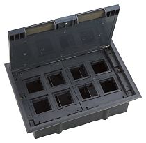 MultiDesk Люк на 16 модулей IP40 для фальшпола с монтажной коробкой, тип MDK10