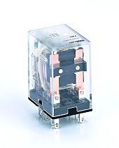 Промежуточное реле 4 контакта с LED индикацией и TEST функцией 3А 6В AC ПР-102 DEKraft