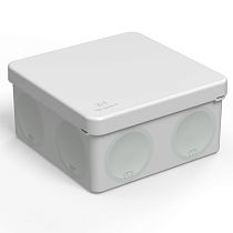 Коробка распределительная 60-0300 для прямого монтажа,двухкомплектная,безгалогенная (HF) 100х100х50 Промрукав