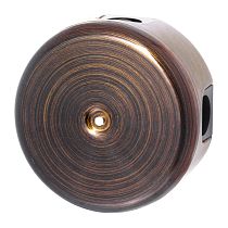 Коробка распределительная 110мм, пластик, цвет Бронза (4 кабельных ввода в комплекте) Bironi