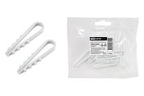 Дюбель-хомут ДХК-18 для круглого кабеля 11-18мм нейлон белый (10шт)  TDM