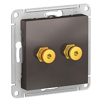AtlasDesign Мокко Аудиорозетка двойная Systeme Electric (Schneider Electric)