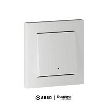 ATLASDESIGN SMART 1-кл. ВЫКЛЮЧАТЕЛЬ с подсв., Zigbee, сх.1, L+N, 10А, мех., БЕЛЫЙ
