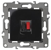 Розетка ЭРА 12 12-3111-06 чёрный аудио