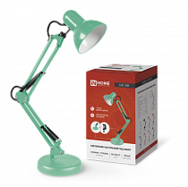 Светильник настольный под лампу на основании + струбцина СНО 15М 60Вт E27 230В МЯТНЫЙ IN HOME