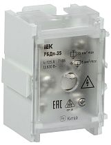 Блок распределительный проходной РБДп-35 125/50А DIN 1х35-4х6кв.мм  IEK