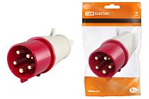 Вилка 015 3Р+РЕ+N 16А 380В IP44  TDM