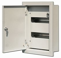 Корпус металлический встраиваемый 430х330х120, 24 модуля IP31, ЩРВ-24 DEKraft Корпус металлический встраиваемый 430х330х120, 24 модуля IP31, ЩРВ-24 DEKraft