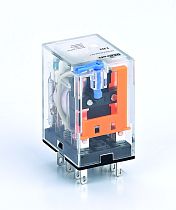 Промежуточное реле 4 контакта с LED индикацией 3А 6В AC ПР-102 DEKraft