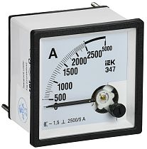 Амперметр Э47 2500/5А класс точности 1,5 72х72мм  IEK