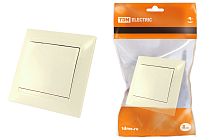 Выключатель 1 кл. 10А сл. кость "Лама"  TDM