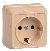 РС20-3-ОС Розетка 1местная с заземлением 16А открытое устройство ОКТАВА (сосна) IEK РС20-3-ОС Розетка 1местная с заземлением 16А открытое устройство ОКТАВА (сосна) IEK