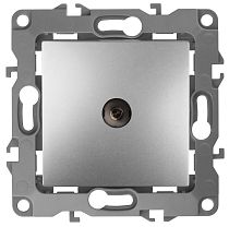 Розетка ЭРА 12 12-3101-03 алюминий телевизионная одинарная