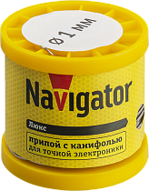 Припой Navigator 93 085 NEM-Pos02-61K-1-K200 (ПОС-61, катушка, 1 мм, 200 гр)