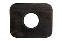 Рамка однопостовая Шедель Верди цвет Угольно-черный Bironi