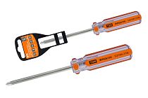 Отвертка крестовая, прозрачная рукоятка, углеродистая сталь, тип PH2 x 150 мм, серия "Гранит"  TDM