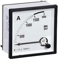 Амперметр Э47 72х72мм 1500/5А класс точности 1.5  IEK