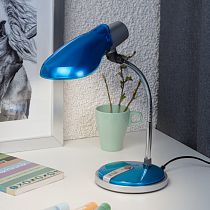 Настольный светильник ЭРА NE-301-E27-15W-BU Е27,синий