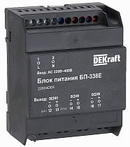 Блок питания, Uвх 220В АС, Uвых 24В DC, 7 Вт DEKraft