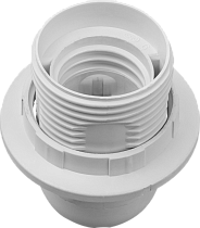 Патрон электрический Navigator NLH-PL-R1-E27 пластик люстровый с кольцом