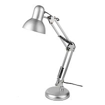 Светильник настольный под лампу е27  General  GTL-039  серебристый основание + струбцина 2в1 (800139) (1/12)