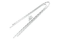 Комплект для монтажа к столбу без метизов (универсальный) (2шт)  TDM