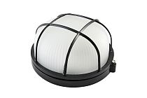 Светильник ЖКХ НПБ1302 черный/круг с реш. 60Вт IP54  TDM