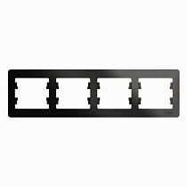 Glossa Антрацит Рамка 4 постовая, горизонтальная Systeme Electric (Schneider Electric) Glossa Антрацит Рамка 4 постовая, горизонтальная Systeme Electric (Schneider Electric)