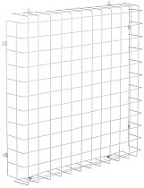 LIGHTING Решетка защитная для светильника LED ДВО 660х660х95мм белая  IEK