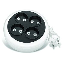 Удлинитель рулетка У6-002 ШВВП 2*0,75 4 гнезда без заземления 7м UNIVERSAL