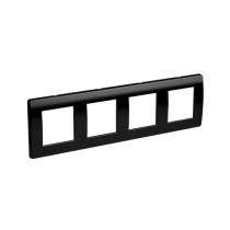 Рамка на 2+2+2+2 модуля (четырехместная), черная DKC