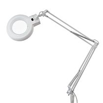 Лупа на струбцине круглая 8D с подсветкой, ø127мм, белая (8066D-1) REXANT