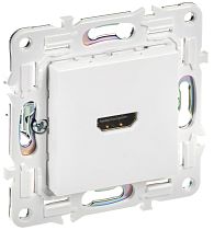 SKANDY Розетка HDMI SK-H01W арктический белый IEK SKANDY Розетка HDMI SK-H01W арктический белый IEK