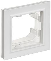 BRITE Рамка 1-местная IP44 РУ-1-БрАБ-44 арктический белый IEK