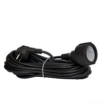 Удлинитель-шнур "DOMTOK" ПВС 3*1 с/з 10м, цвет черный