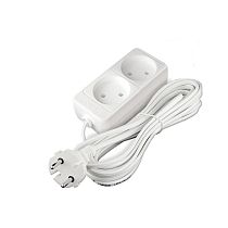 Удлинитель бытовой 1300 Вт 16А IP20 2 гнезда ШВВП без заземления 5м Союз