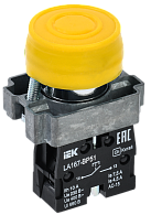 Кнопка LA167-BP51 d=22мм 1з желтая IEK