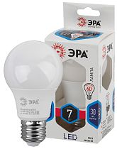 Лампа светодиодная ЭРА STD LED A60-7W-840-E27 груша нейтральный белый свет