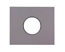 Рамка 1 постовая, скрытый монтаж, Шедель Бриз, пластик, цвет Титан матовый Bironi