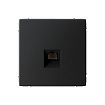 ArtGallery Карбон Розетка компьютерная RJ45, кат. 5е, механизм Systeme Electric