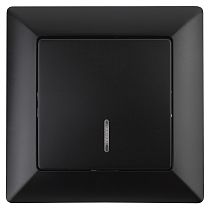 Выключатель ЭРА Intro Solo 4-102-05 IP20 10А 250В антрацит одноклавишный с подсветкой