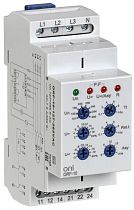 Реле контроля фаз ORF-10 3 фазы 2 контакта 127-265В AC с контролем нейтрали ONI Реле контроля фаз ORF-10 3 фазы 2 контакта 127-265В AC с контролем нейтрали ONI
