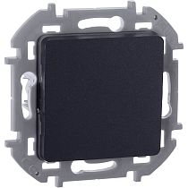 INSPIRIA Выключатель 1-клавишный 10А безвинтовое крепление антрацит