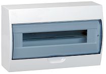 Бокс ЩРН-П-18 пластиковый белый прозрачная дверь IP41  IEK