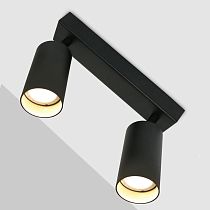 Спот на основании GWL-2GU10-M-IP20 Двойной Черный Направленный Башня